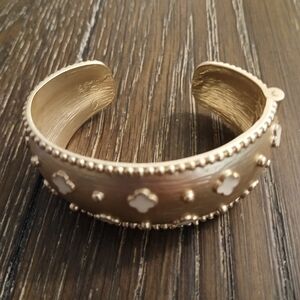 Elegant Gold-Tone Cuff Bracelet